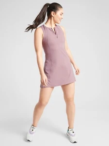 ATHLETA Match Point Dress Small Petite Cascade Violet Tennis Golf #486471 NEW - Picture 1 of 3