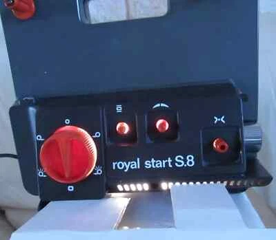 CINGHIA DI RICAMBIO LUNGA COMANDO BOBINE DX SX  PROIETTORE ROYAL START SUPER 8 - Immagine 1 di 3