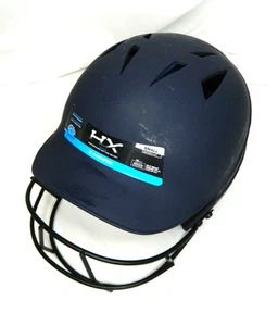Champro Baseball Batting Helmet Navy Blue-Size S 6-6.5-Facemask-Scratches Scuffs - Picture 1 of 6