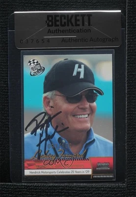 BAS 2009 Press Pass Looking Forward Holo Rick Hendrick Seal of Authenticity HOF - Image 1 of 2
