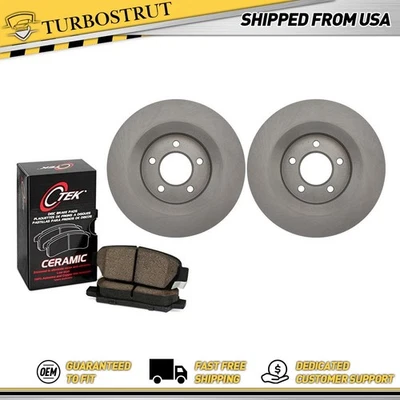 Kit de pastillas de freno y rotores delanteros centrados OE para Chrysler 300M 1999-2004 Foto 1 de 4