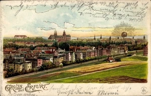 Litografía Erfurt en Turingia, vista general - 4783263 - Imagen 1 de 2