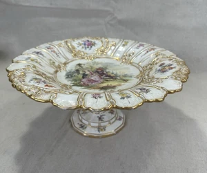 Meissen Porcelain Comport Cake Stand Antique 19th Century - Picture 1 of 12