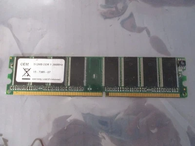 OEM Noname DDR-266 PC2100 512 MB modulo memoria RAM DDR - Immagine 1 di 4