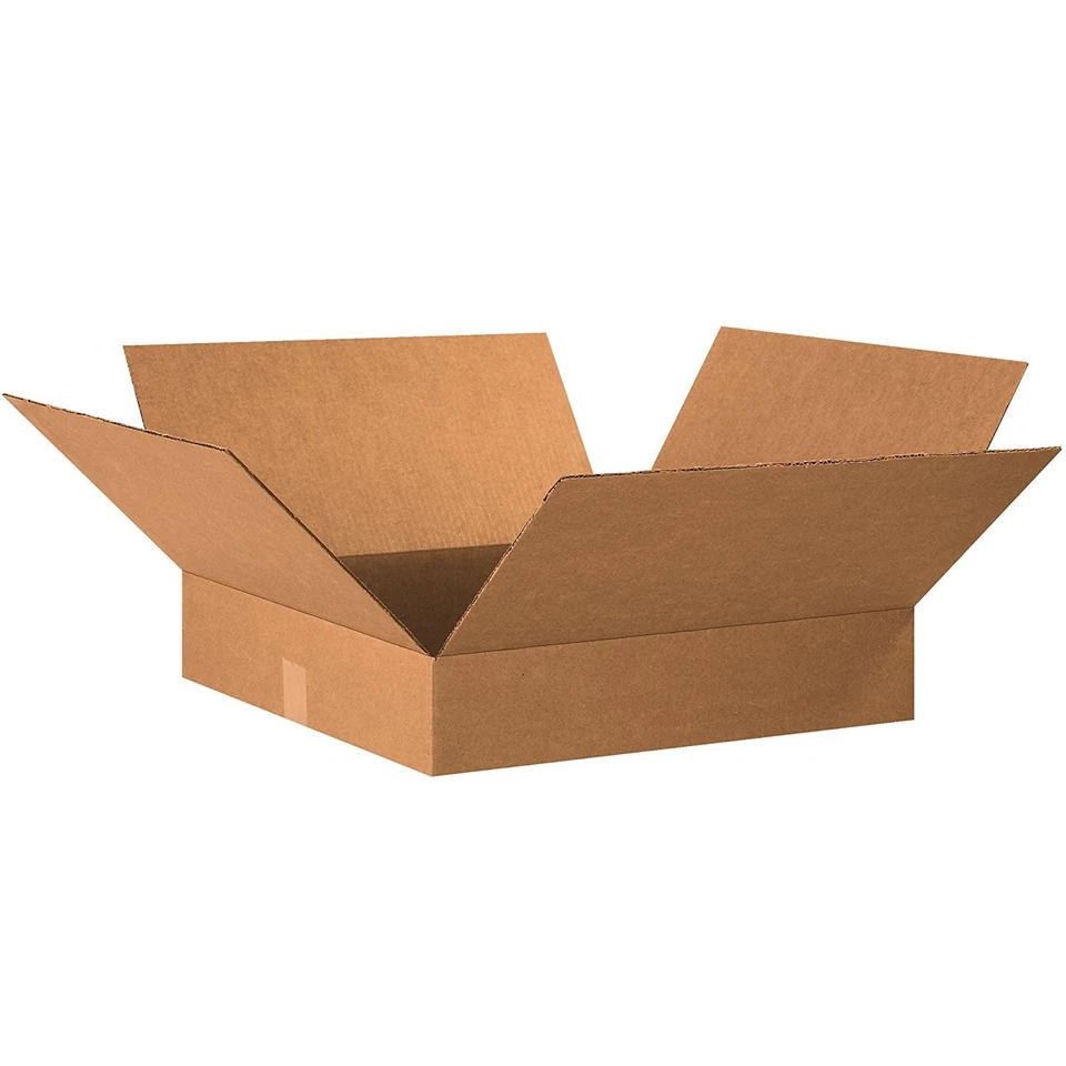BOX USA Shipping Boxes Flat 20L x 20W x 4H, 10-Pack | Corrugated Cardboard Box - Image 1 of 1