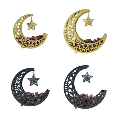 Hollow Moon Iron Eid Serving Tray for Desserts and Pastries Table Decoration - Image 1 of 4