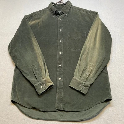 Vtg Banana Republic Corduroy Shirt Mens L Button Up Extreme Fade*  90s Shacket - Image 1 of 4