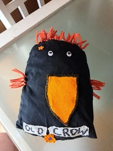 Primative alte Krähe 11,5 Zoll handgefertigt und bereit für Halloween - Bild 1 von 3