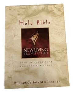 Holy Bible 1997 New Living Translation TYNDALE Burgundy Bonded Leather R3 - Imagen 1 de 8
