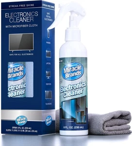 MiracleSpray Electronics Cleaner 8oz Kit w/ Microfiber Towel for TV Phone Screen - Picture 1 of 7