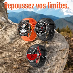 Montre connectée écran AMOLED, GPS intégré, capteur, précision, sport - Photo 1/22