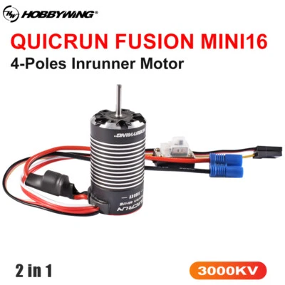 HobbyWing QUICRUN Mini16 2in1 3000KV Brushless Motor For 1/16 1/18 Crawler Car - Bild 1 von 4