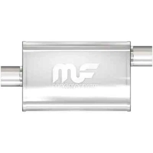 Silenciador recto ovalado de entrada central de 3 pulgadas MagnaFlow de 3 pulgadas - Imagen 1 de 1