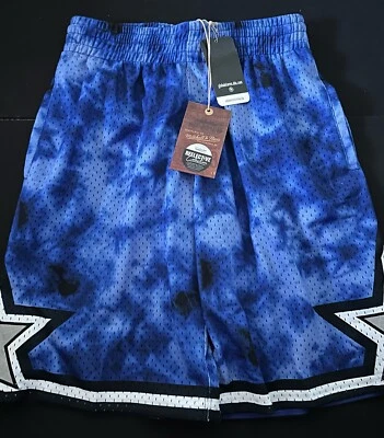 Pantalones Cortos 100% Auténticos Mitchell & Ness 94 95 Azul Magic Galaxy Hombres Talla Multi Foto 1 de 3