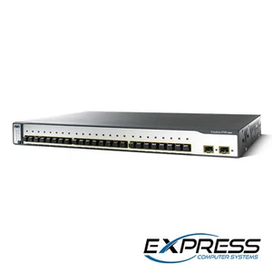 Cisco WS-C3750-24FS-S 24 100BASE-FX ports 2 SFP Ports Switch - Picture 1 of 1