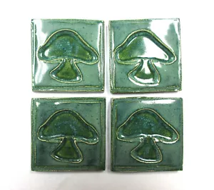 Pilz Keramik Handwerk Fliesen, 2" Handarbeit Mosaik Fliesen, Focals, 4er Set, T26 - Bild 1 von 3