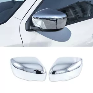 Chrome 2X Side Door Rearveiw Mirror Cover Trim For Nissan NAVARA 2019 2020 - Picture 1 of 6