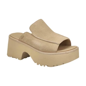 Womens UGG New Heights Slide - Mustard Seed Suede, Size 9 US [1167476] - Picture 1 of 6