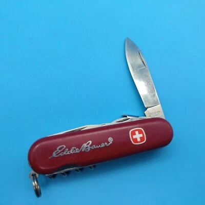 Wenger Swiss Army Knife Eddie Bauer Multi-tool Two Blades Red Used a - Image 1 of 4