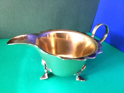 JARRA SALSA SALSA CREMA BARCO EPNS PLATEADO SHEFFIELD AÑOS 1910 Foto 1 de 4