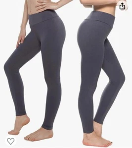 ICEROSE WOMEN LEGGING HIGH WAIST SOFT SUMMER LEGGINGS GRAY YOGA PANT LEGGING ONE - Picture 1 of 5