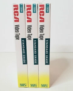 RCA T-120H Blank VHS Video Tape Standard Grade 3 Lot New - Picture 1 of 4
