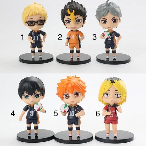 Haikyuu! Cute Anime 10cm Figures Hinata Shoyo Tobio Kageyama Sugawara Koushi Yu Cover