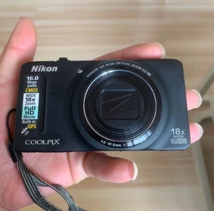 Nikon COOLPIX S9300 16.0MP Digital Camera 18x Optica Zoom Black - 100% Working - Picture 1 of 8