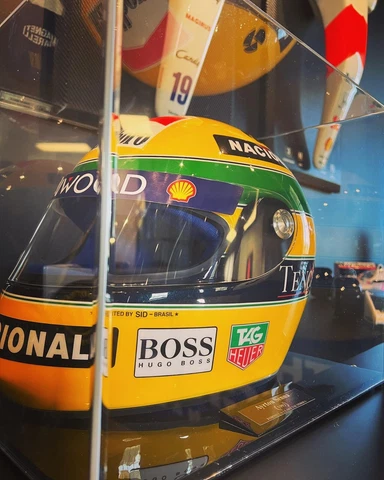 ayrton senna helmet Cover