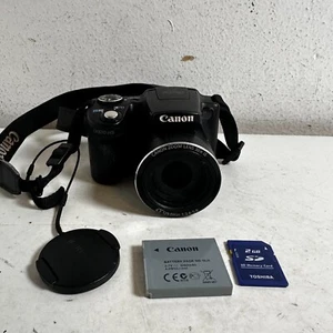 Canon PowerShot SX510 HS Black 12.1MP 3" LCD 30X Optical Zoom Digital Camera - Picture 1 of 12