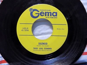 TRIO LOS CONDES  Silencio/LOS DOS GEMA VINTAGE 45 - Picture 1 of 2