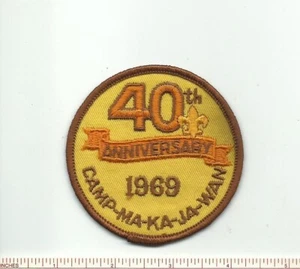 DU SCOUT BSA 1969 CAMP MA-KA-JA-WAN 40TH ANNIVERSARY NORTHEAST ILLINOIS COUNCIL - Picture 1 of 1