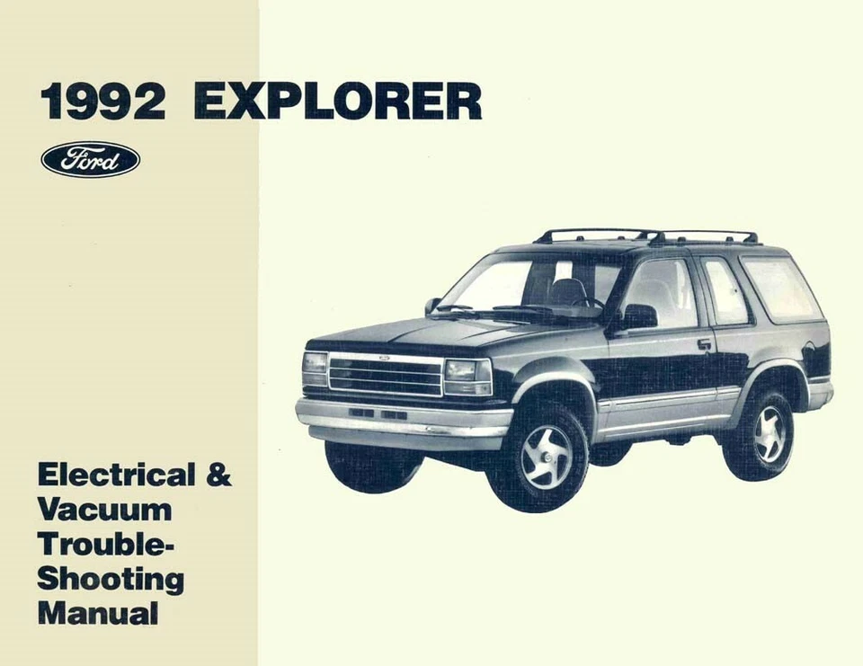 Ford Explorer 1992 manual de servicio de solución de problemas de aspiradora eléctrica Foto 1 de 1