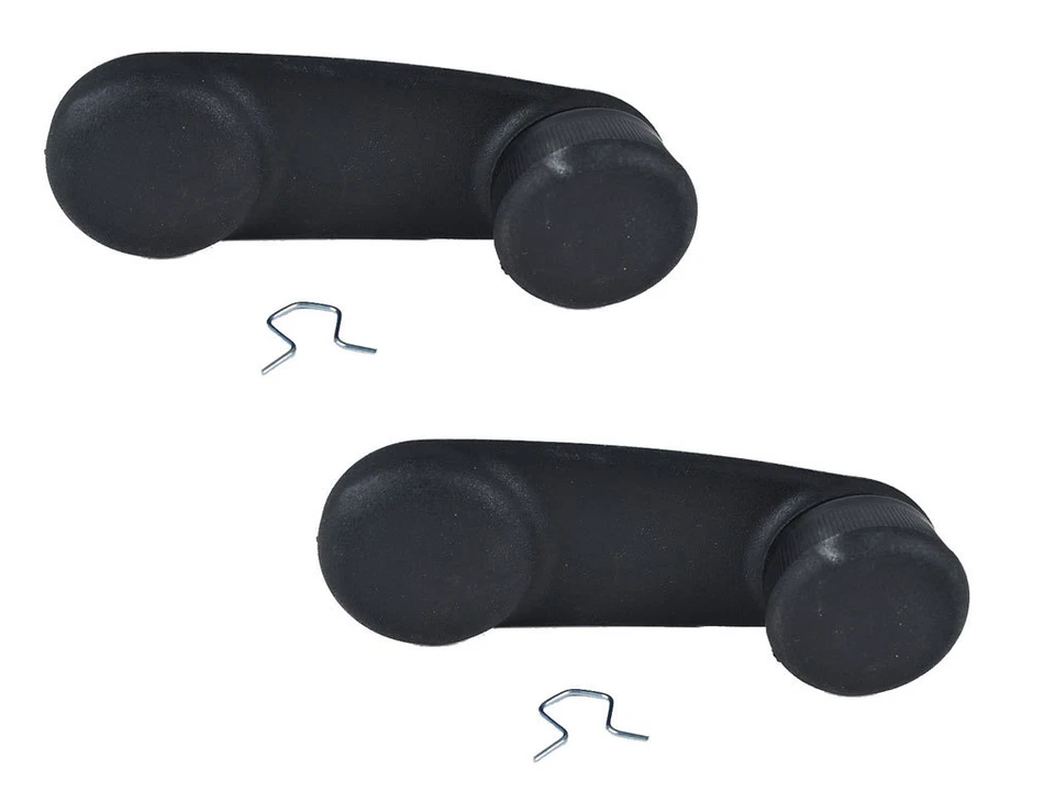 Juego de 2 bielas de ventana de plástico NEGRAS con clips para Jeep Wrangler TJ JK 1997-2011 Foto 1 de 1