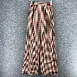 New BooHoo Pants Women 4 Beige High Rise Flat Front Straight Chino Comfort - Picture 1 of 12