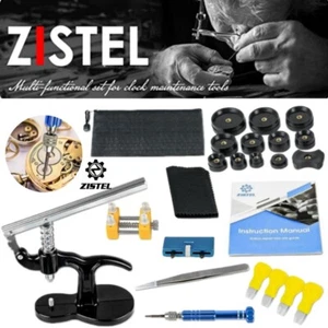 Kit de reparación de relojes relojero abridor de caja trasera removedor de reloj juego de prensa con troqueles 12x - Imagen 1 de 10