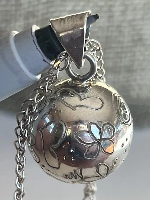 Bola Armonía Mexicana Vintage Grabada Sello Plata 925 Foto 1 de 4