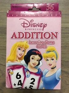 Disney Princess Addition Learning Cards Game Numbers 36 Cards Educational - Picture 1 of 3