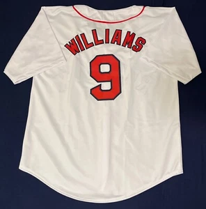 Ted Williams Custom White Boston Red Sox Throwback Jersey Mens Size 2XL - Picture 1 of 2