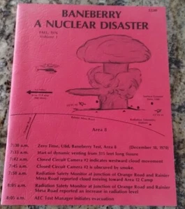 Baneberry A Nuclear Disaster Softcover Book Vol. 1 Fall, 1976 by Paul Duckworth - Picture 1 of 3
