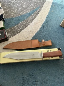 Vintage Browning Fixed Blade Knife In Sheath - Picture 1 of 4