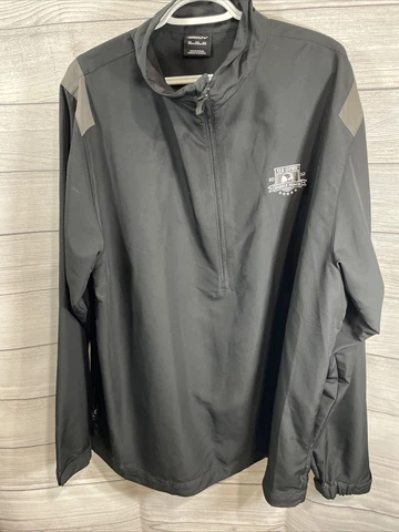 US Open Pebble Beach Nike Jacket Full Zip Windbreaker 2XL Black 2010 PGA Tour Cover