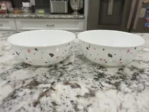 2 ciotole per zuppa/cereali Corelle anti trucioli Terrazzo Rosa 5,5" - ottime condizioni VHTF - Foto 1 di 7