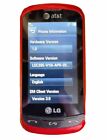 Excellent -Lg Xpression / Expression C395 - Red ( At&T ) Cellular Keyboard Phone