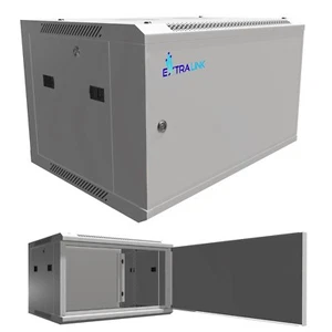 Extralink Szafka sieciowa Szafka serwerowa Obudowa ścienna 6HE 600x450 ASP Szara - Zdjęcie 1 z 8