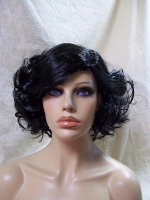 Black 1940s Betty Wig Steampunk HeadMistress Miss Peregrine Ymbryne Bird Lady - Image 1 of 4