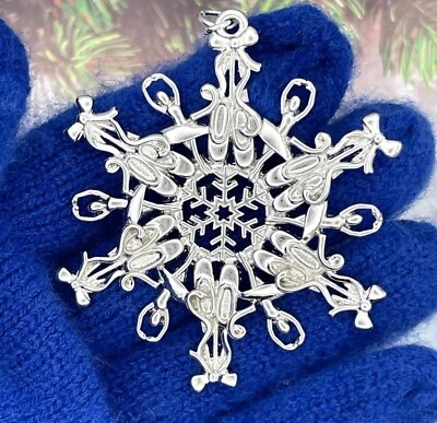Ballerina Snowflake SnowWonders® Brooch - Image 1 of 2