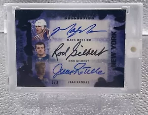 Auto Rangers Team Signed (6) Messier, Esposito, Cashman /3 Encased Leaf Hockey - Picture 1 of 2