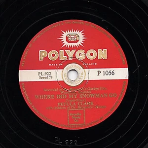 PETULA CLARK CHRISTMAS  78  WHERE DID MY  SNOWMAN  GO  UK POLYGON P 1056 E/E- - Picture 1 of 1