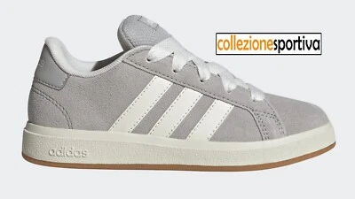 SCARPE BAMBINO/BAMBINA ADIDAS GRAND COURT 00s K - JH6179 col. grigio/bianco - Immagine 1 di 4